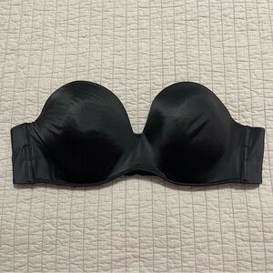 Cacique Black Strapless Bra